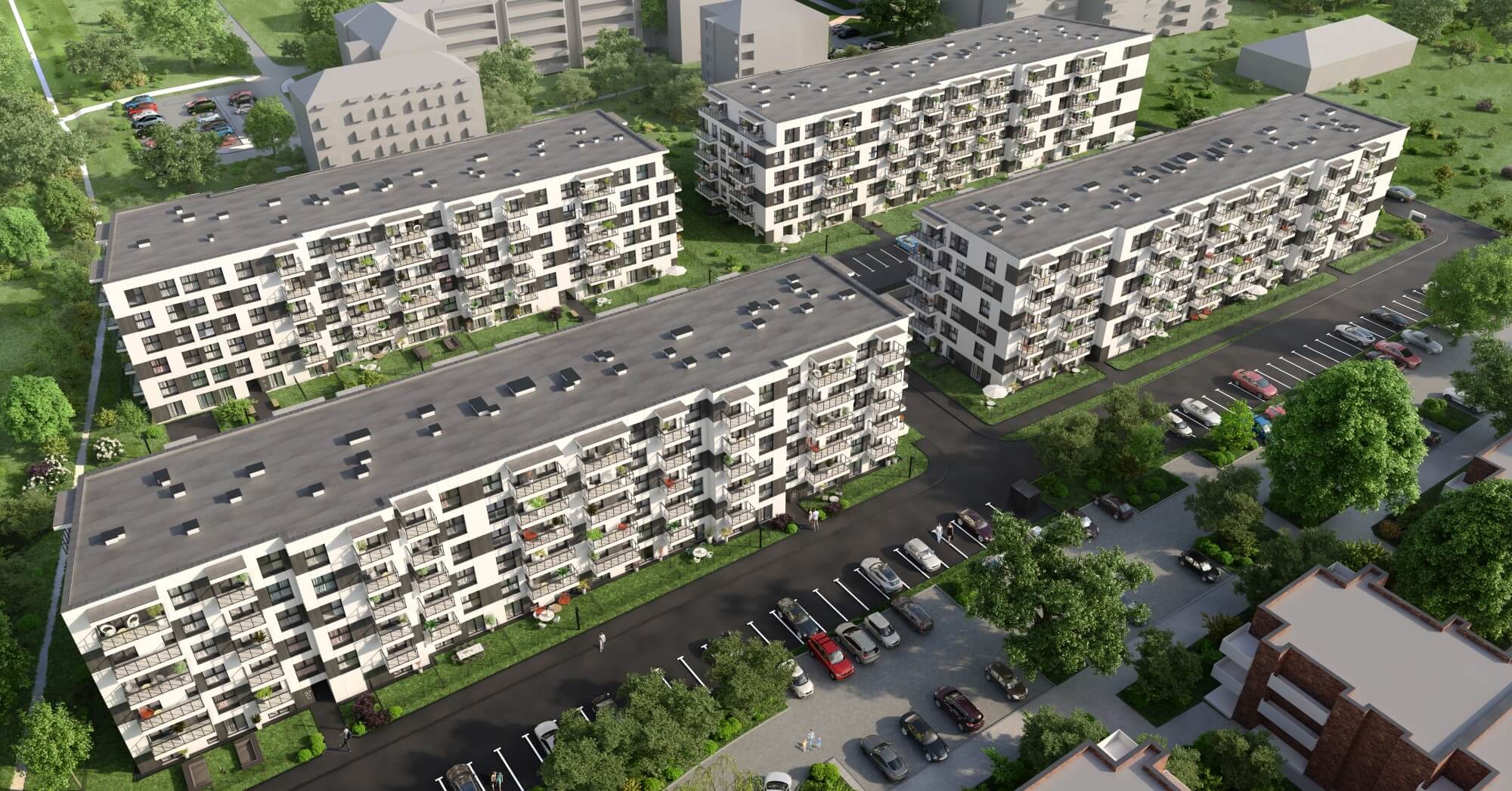 Rzut wszystkich budynków